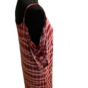 American Twist Cold Shoulder Tie Dye Dress